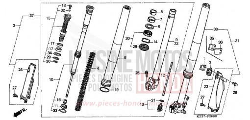 GABEL, VORNE CR250R6 de 2006